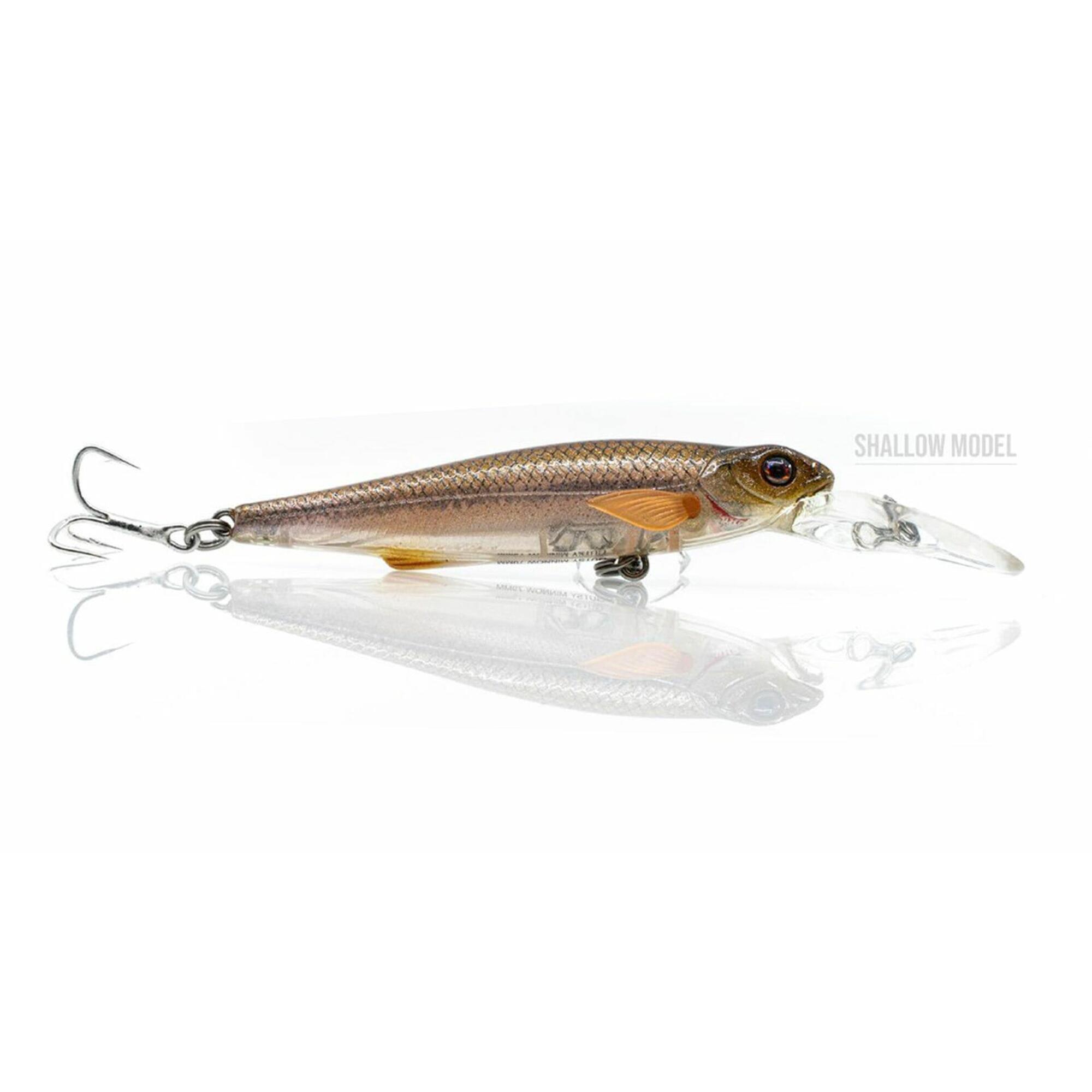 Chasebaits - Poisson Nageur - Gutsy Minnow 8cm - Shallow - 07 Whiting - Poisson Nageur - Marron|orange - No Size - Decathlon