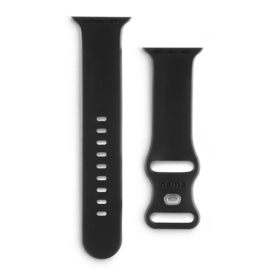 HAMA Armband Fantastic Feel für Apple Watch 38/40/41mm, Schwarz