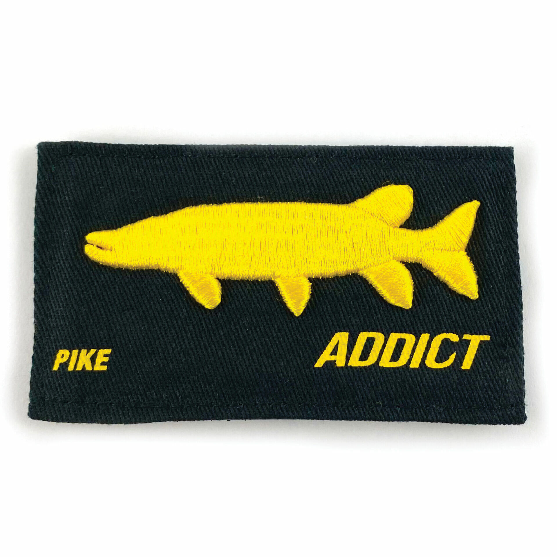FISHXPLORER Black embroidered scratch - Pike Addict