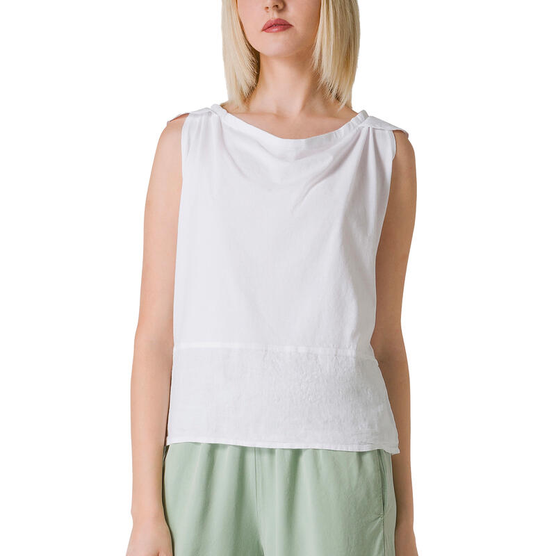 Deha T-Shirt Combindé Haut En Lin Femme