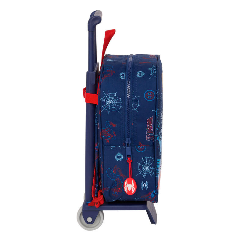 Trolley per la Scuola Spider-Man Neon Blu Marino