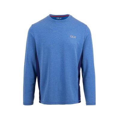 Heren charlie tshirt met lange mouwen (blauwe mergel)