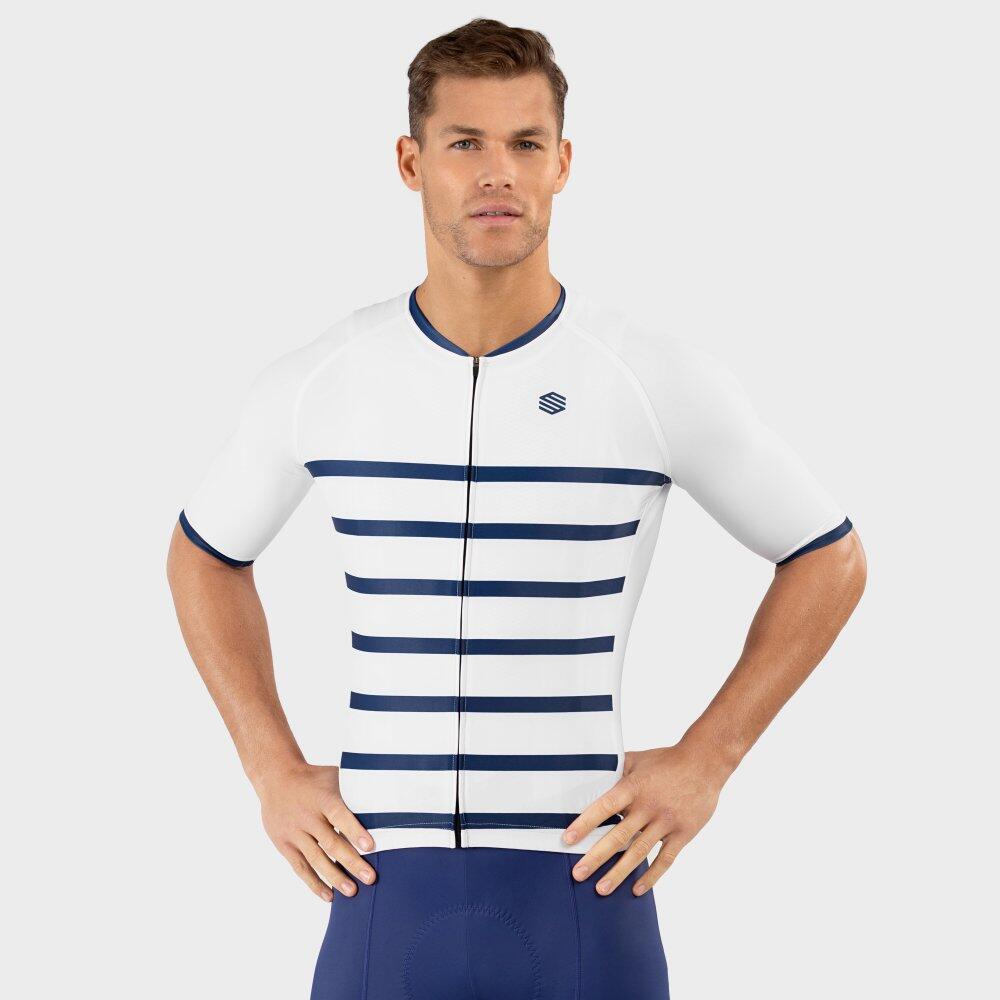 Men's short-sleeved cycling jersey M2 Nevada White