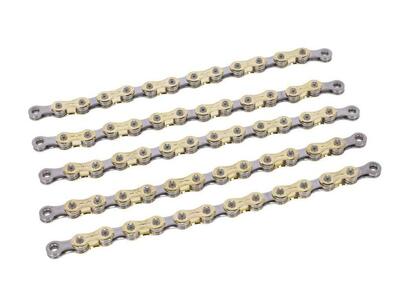 Xlc fietsketting cc-c05. 1/2 x 11/128. 118 gl. 11-f.. goud/zilver