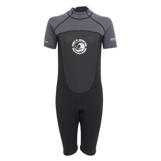 Muta Subacquea Donna Regatta Shorty Grigio Scuro Nero