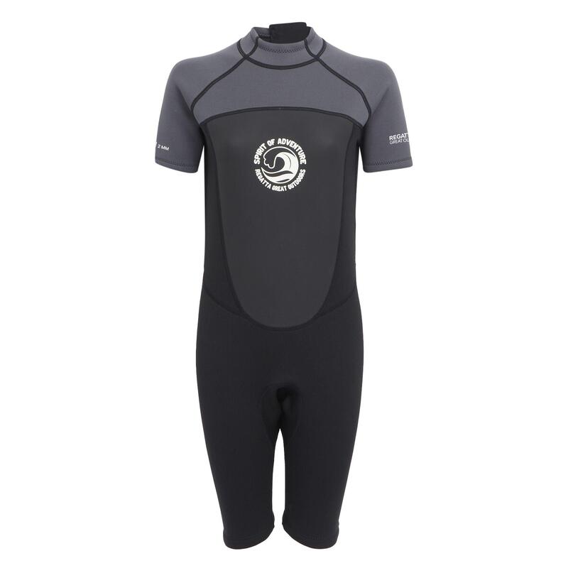 Dames Kort Wetsuit (Donkergrijs/Zwart)