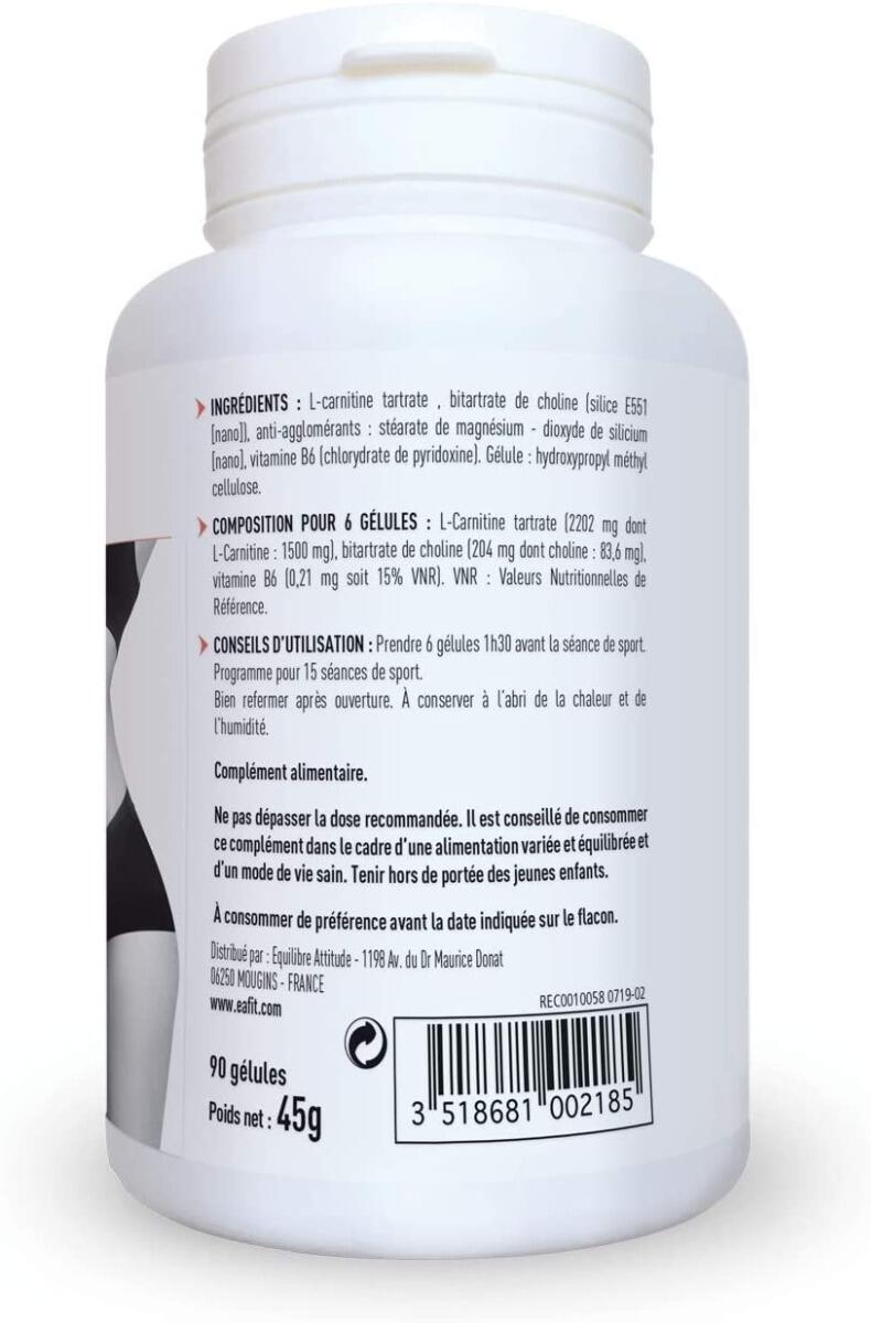 EAFIT L-CARNITINE Gélules 2/7