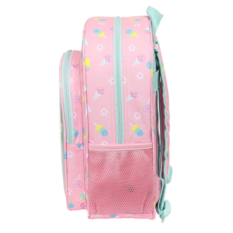 Mochila Escolar Peppa Pig Ice cream Rosa