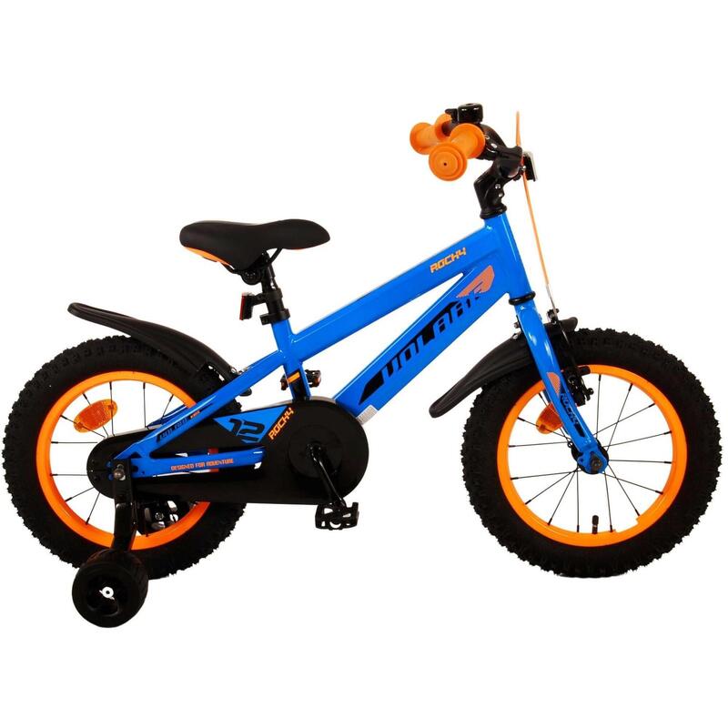 VOLARE BICYCLES Bicicletta per bambini Rocky 14 pollici, blu