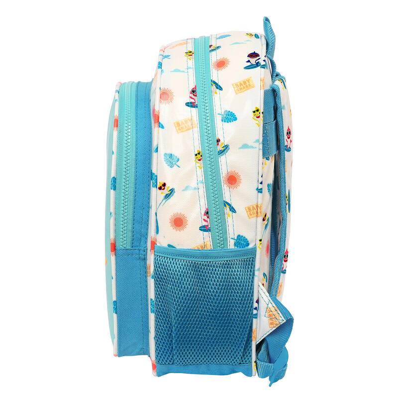 Mochila Escolar Baby Shark Surfing Azul