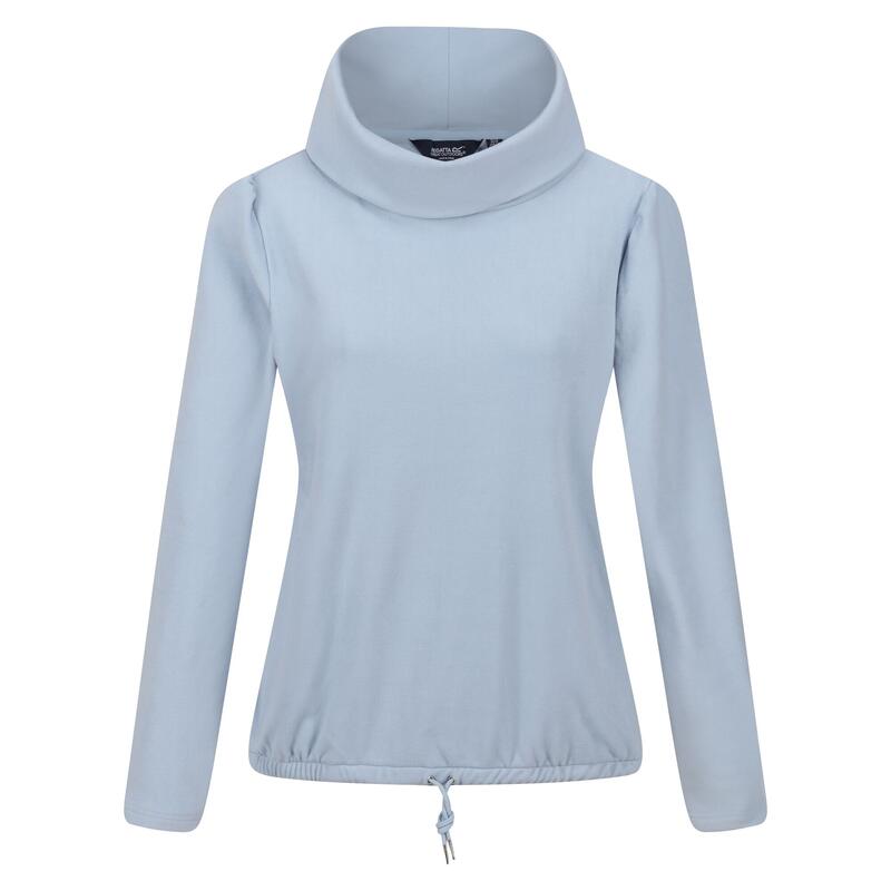 "Adarae" Sweatshirt Rollkragen für Damen Weiches Denimblau