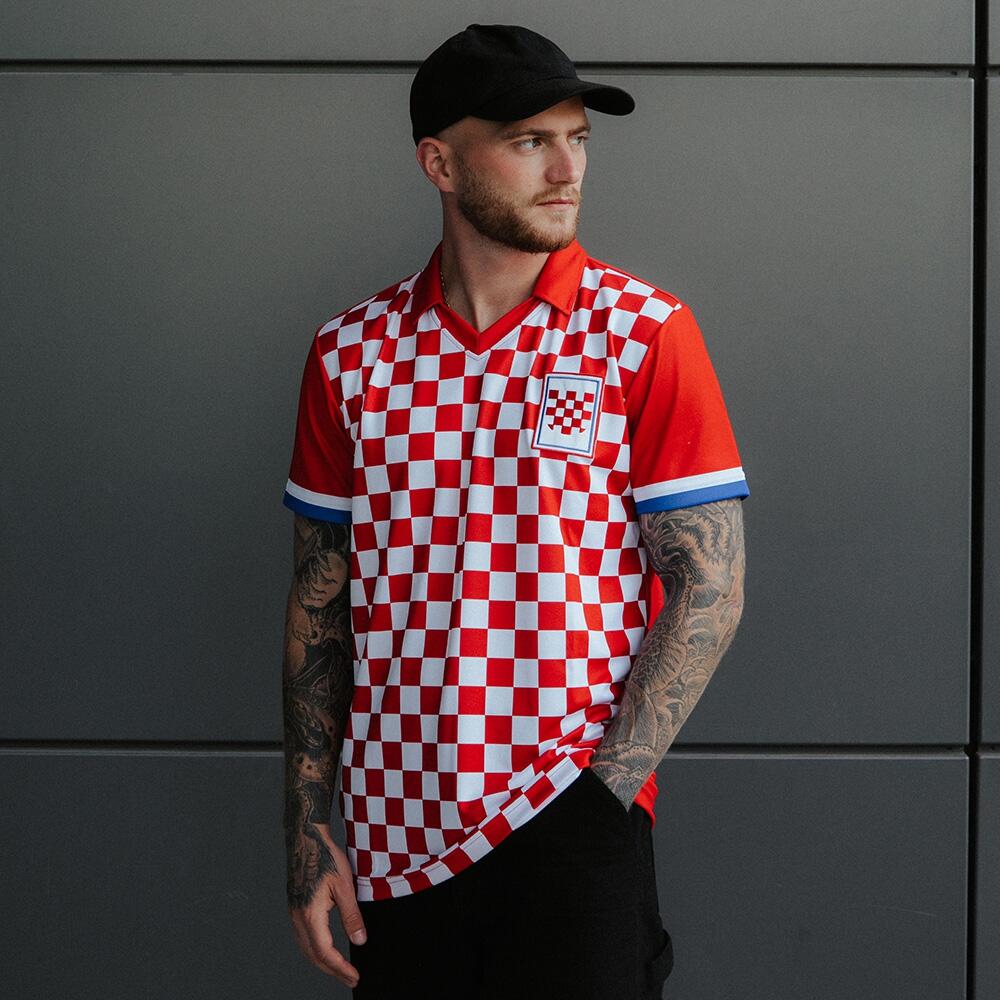 Croatie 1990 - Maillot de football rétro - Rouge;Blanc – COPA Football 2/7