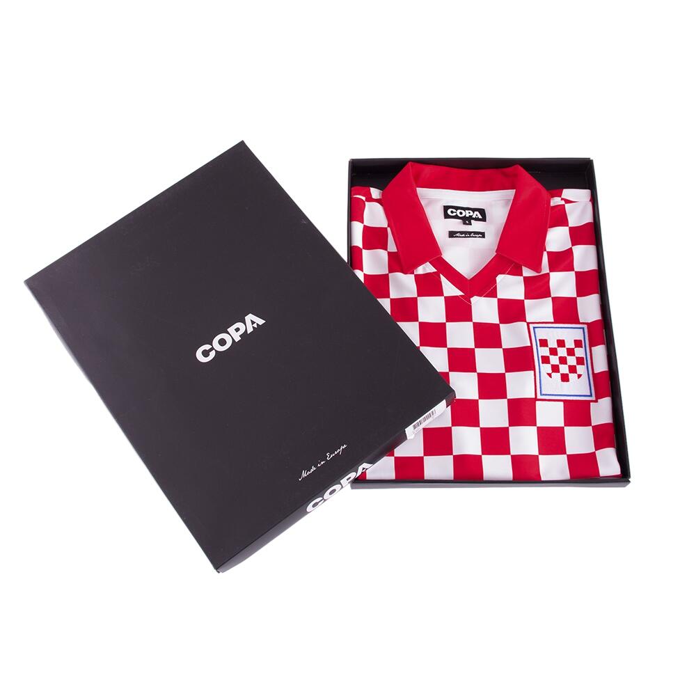 Croatie 1990 - Maillot de football rétro - Rouge;Blanc – COPA Football 6/7