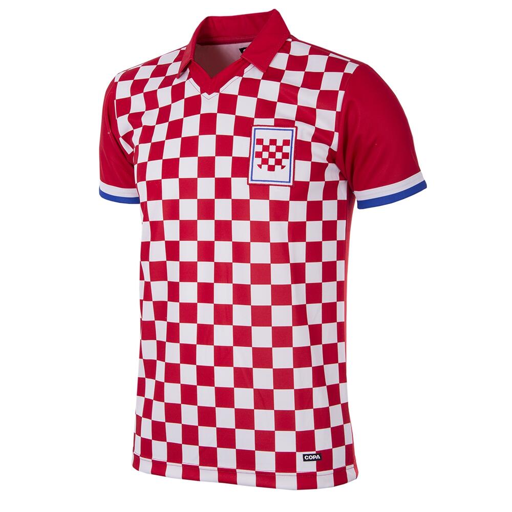 COPA FOOTBALL Retro Voetbalshirt - Heren - Kroatië 1990 - Rood - Wit