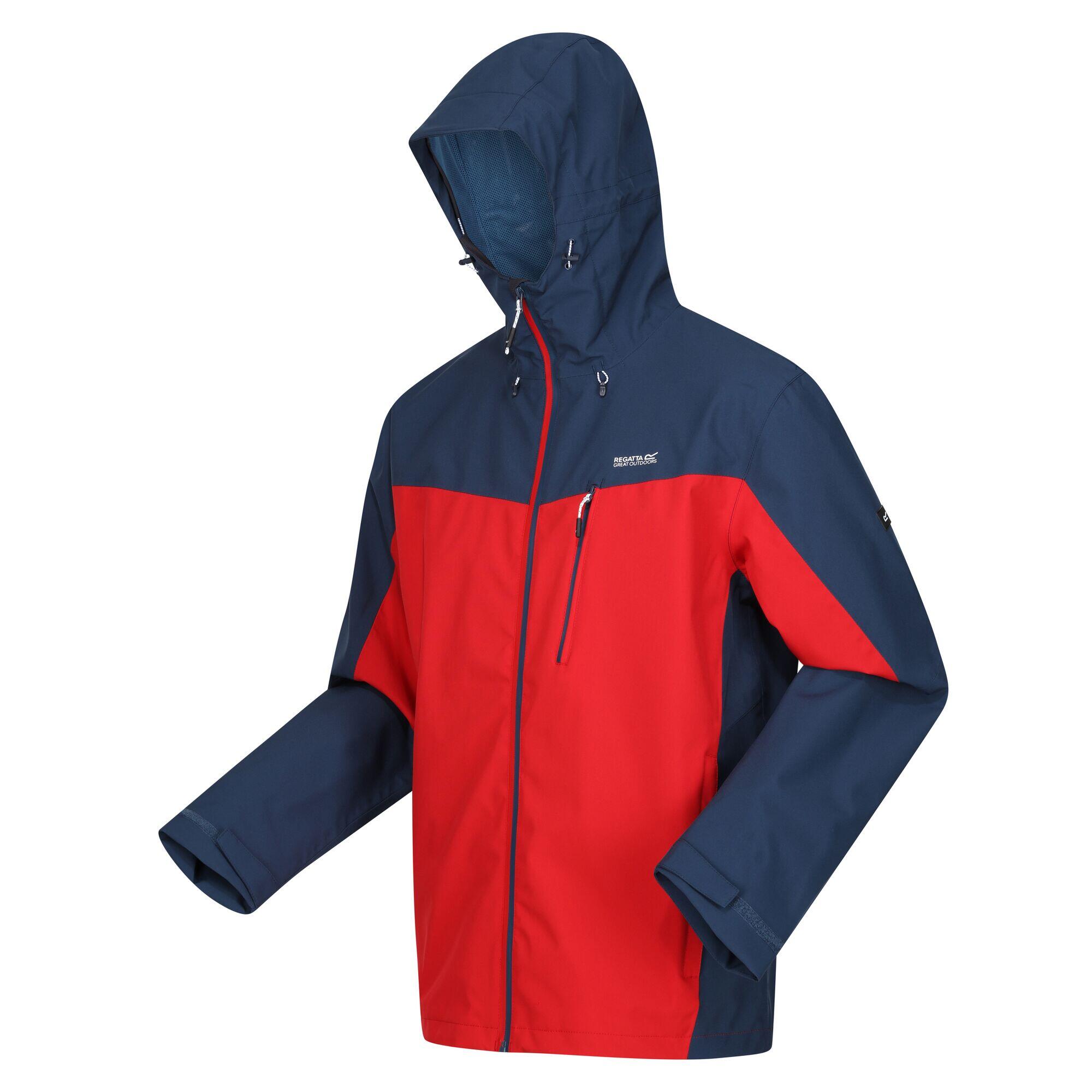 Veste À Capuche BIRCHDALE Homme (Rouge Danger / Denim Sombre) 4/5