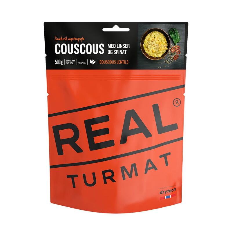 REAL Turmat -Couscous aux Lentilles et aux Épinards