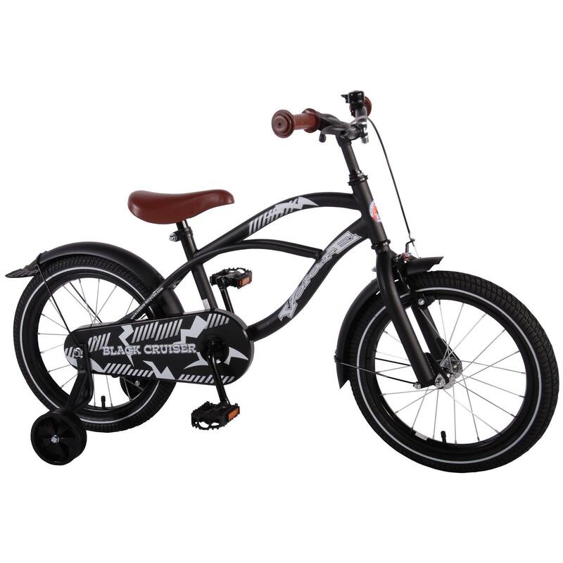 Kinderfiets Volare Black Cruiser - Jongens - 16 inch - Zwart