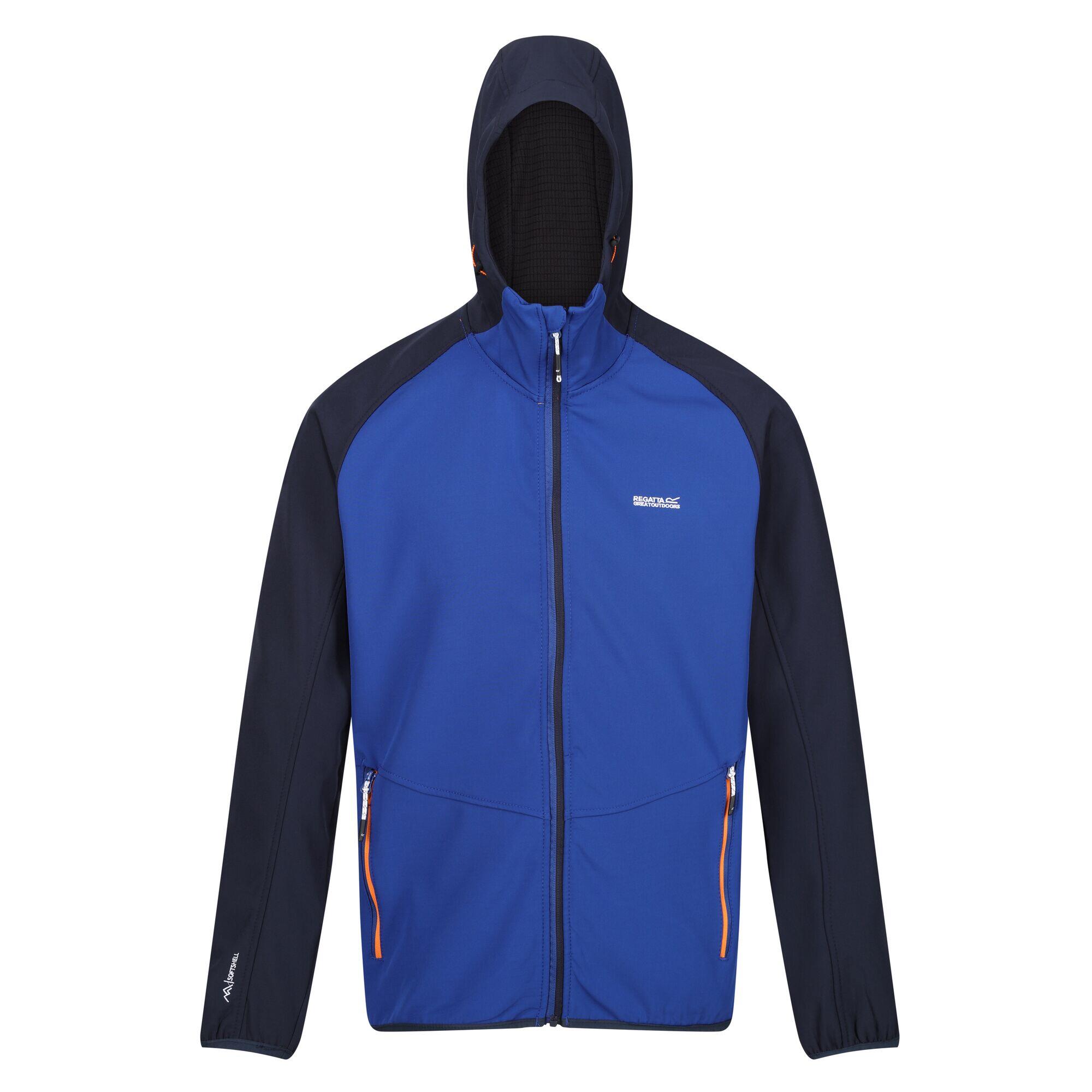 Men's AREC jacket (Royal blue / Navy blue / Khaki orange)