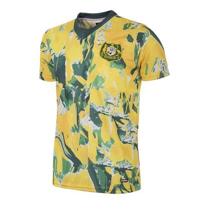 Retro voetbalshirt - heren - australië 1990 - 93 - geel