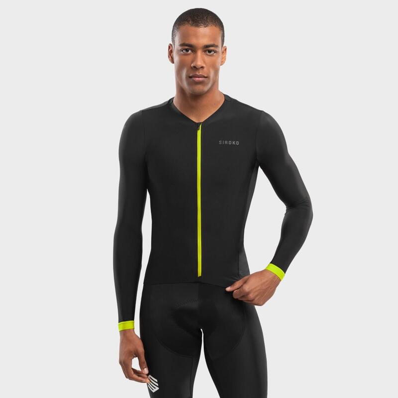 Herren Radsport ultraleichtes radtrikot für SRX PRO Kühtai SIROKO Schwarz