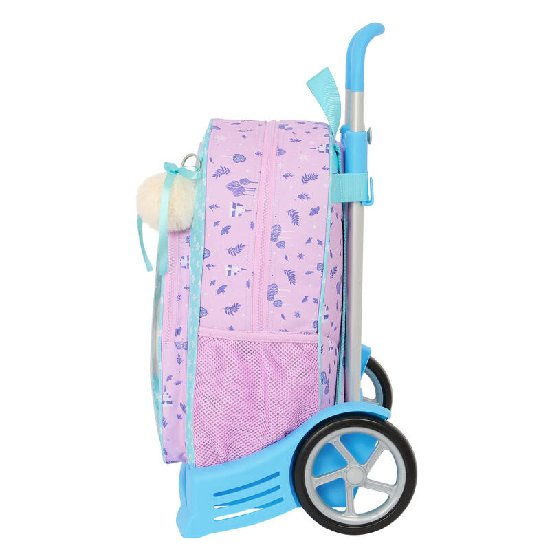 Mochila Escolar con Ruedas Frozen Cool days Azul cielo