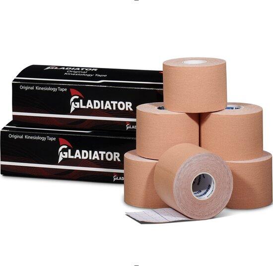 GLADIATOR SPORTS Gladiator Sports Kinesiotape (6 rollen ) – Beige