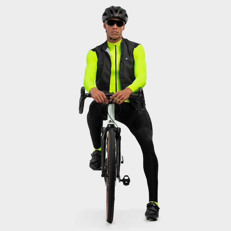 Herren Radsport thermo-radtrikot für M4 Atlantis SIROKO Neongelb