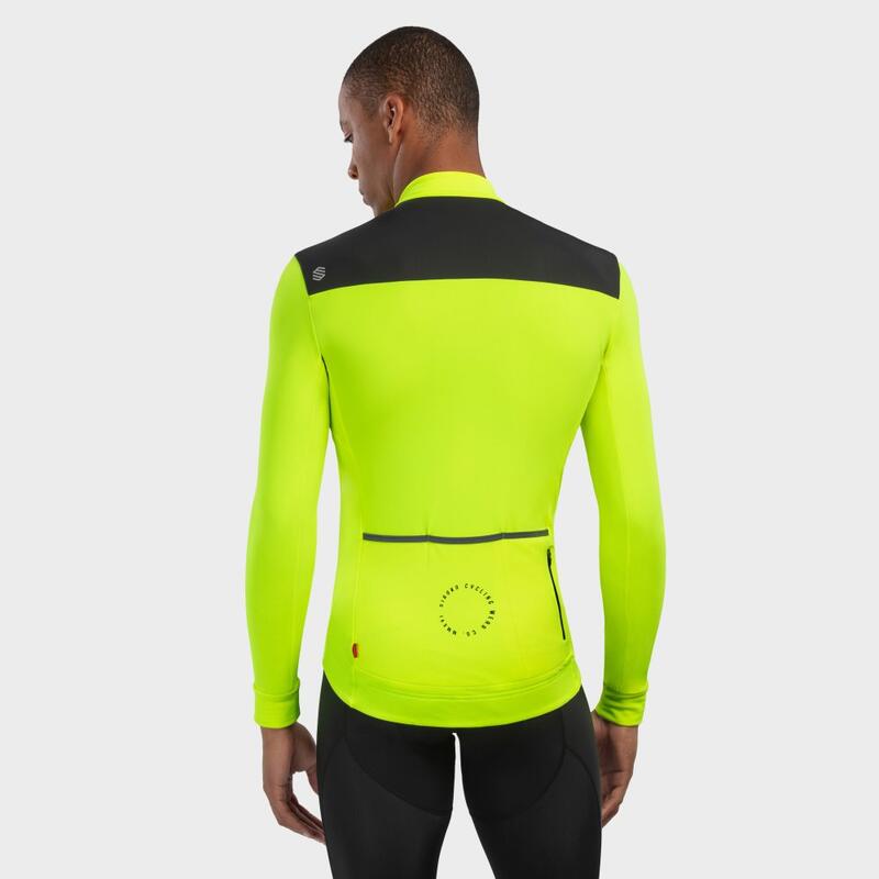 Maillot ciclismo térmico hombre M4 Atlantis SIROKO Amarillo Neón