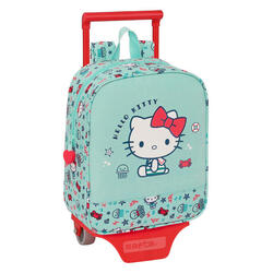 Mochila Escolar con Ruedas Hello Kitty Sea lovers Turquesa