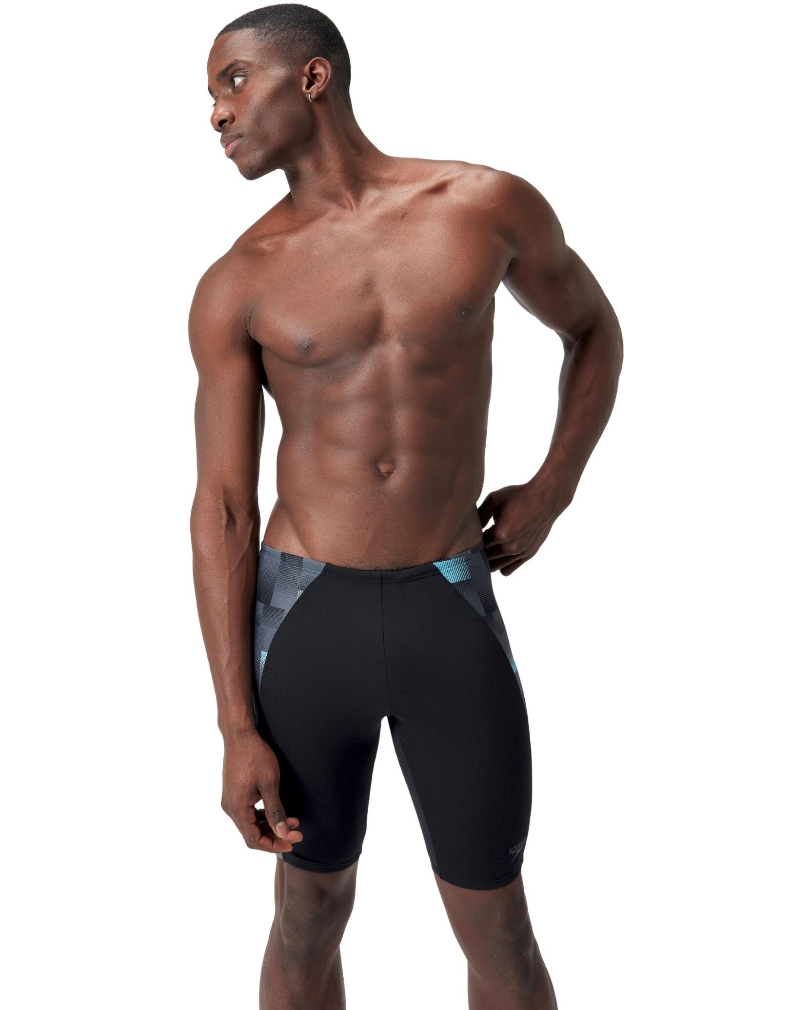 Speedo Endurance+ Max Splice Swim Jammer - Black/Grey SPEEDO | Decathlon