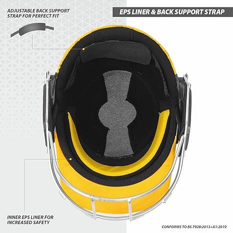 DSC SCUD Cricket-Helm | Gelb | Größe: Medium | Für Männer & Jungen 3/7