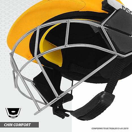 DSC SCUD Cricket-Helm | Gelb | Größe: Medium | Für Männer & Jungen 6/7