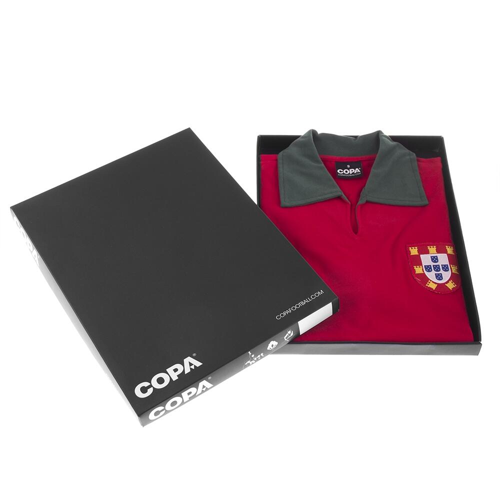 Camiseta de Fútbol - Hombre - Portugal 1972 - Retro - Manga Corta - Rojo 6/7