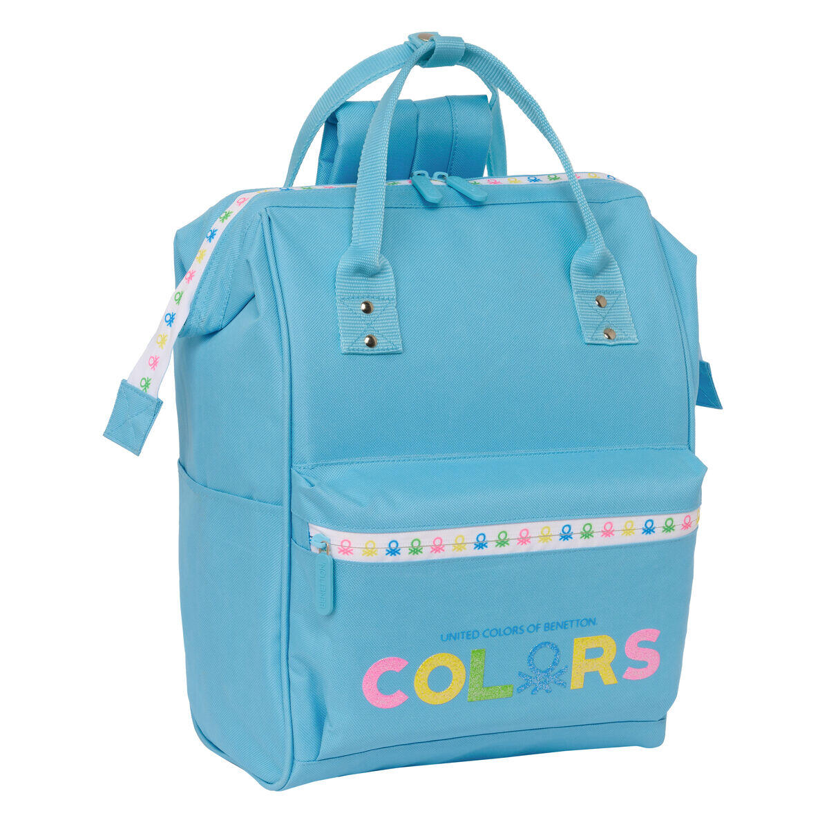 BENETTON Laptoptas Benetton Spring Hemelsblauw