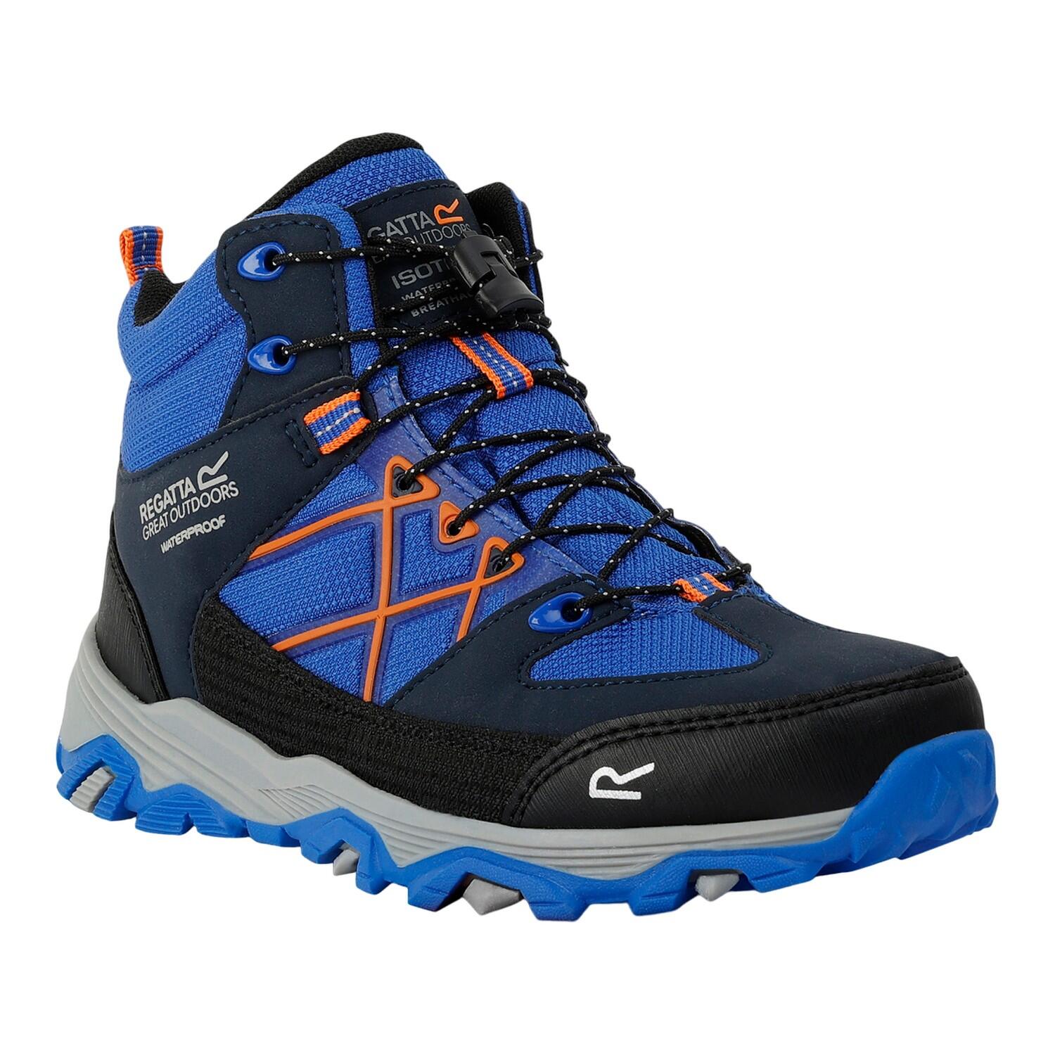 REGATTA Childrens/Kids Samaris III Walking Boots (Oxford Blue/Orange)