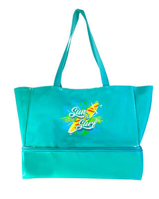 BORSA DA SPIAGGIA TURCHESE + FRIGO 14L
