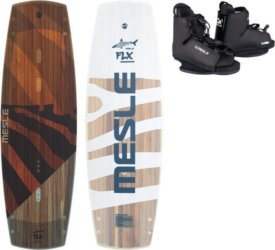 Wakeboard Set FLX 132 cm mit Duro Bindung Seilbahn Flexboard Kinder