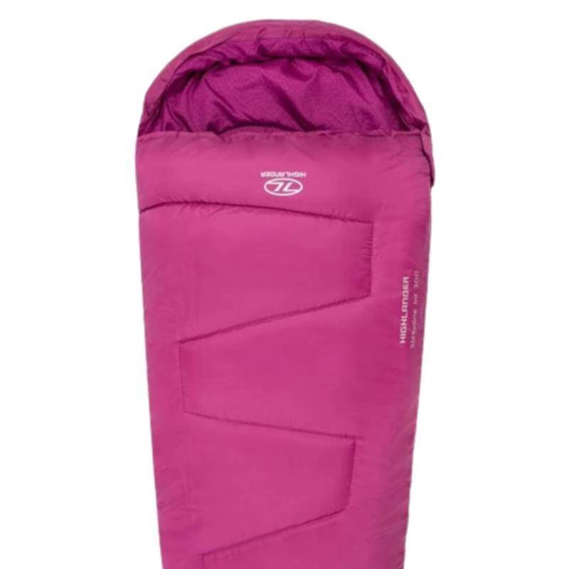 Highlander - Sleepline Jnr Sleeping Bag - 2 Seasons - Sac De Couchage - Rose - Taille Unique - Decathlon