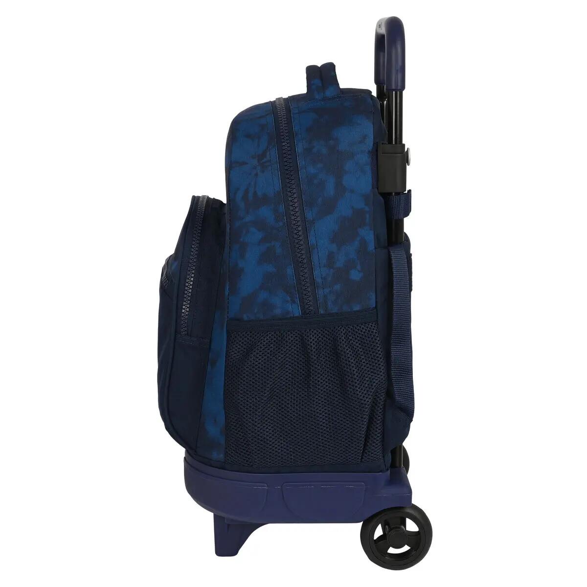 Mochila Escolar con Ruedas Batman Legendary Azul marino 2/3