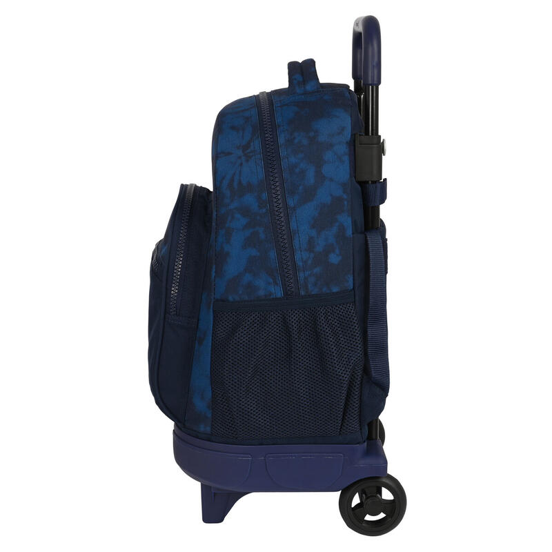 Mochila Escolar con Ruedas Batman Legendary Azul marino