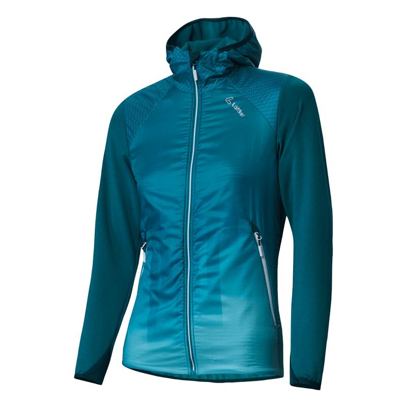 Veste Loeffler femme W Veste à capuche Speed Lagoon Primaloft - Bleu