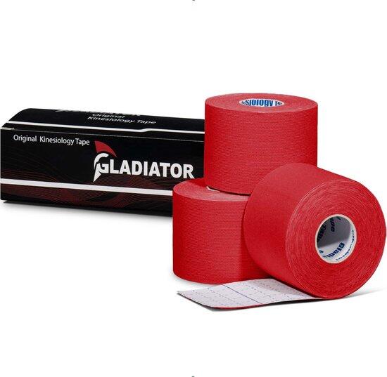 GLADIATOR SPORTS Gladiator Sports Kinesiotape (3 rollen ) – Rood