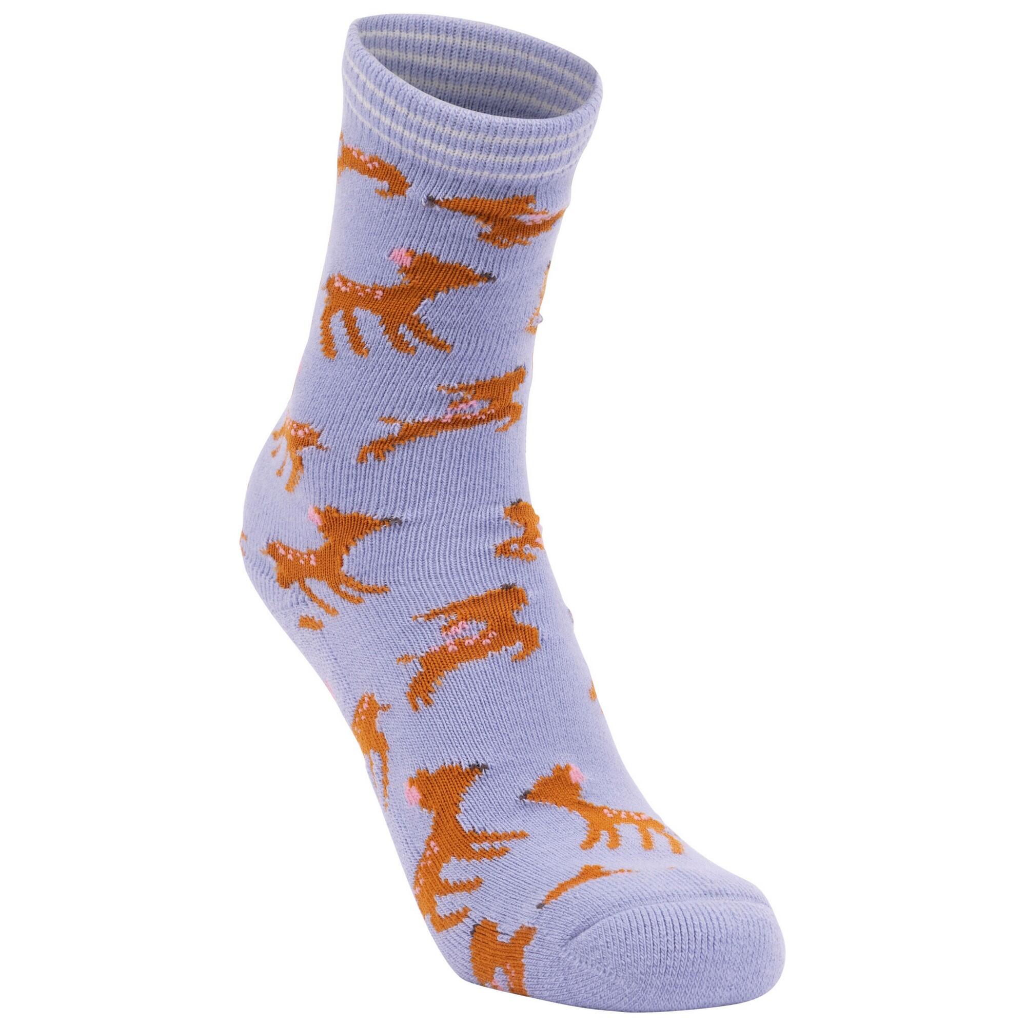TRESPASS Childrens/Kids Wildlife Deer Socks (Cool Blue)