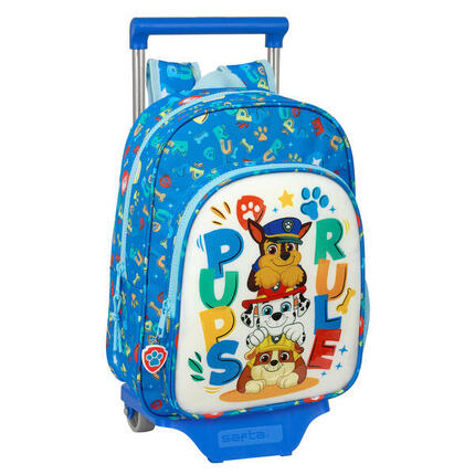 Cartable à roulettes The Paw Patrol Pups Purple Bleu