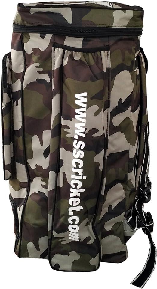 SS Camo Duffle Cricket-Ausrüstungstasche | Farbe: Grün | Wetterbeständig 3/5