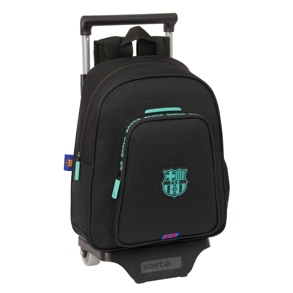 Schulrucksack mit Rädern F.C. Barcelona Schwarz 1/3