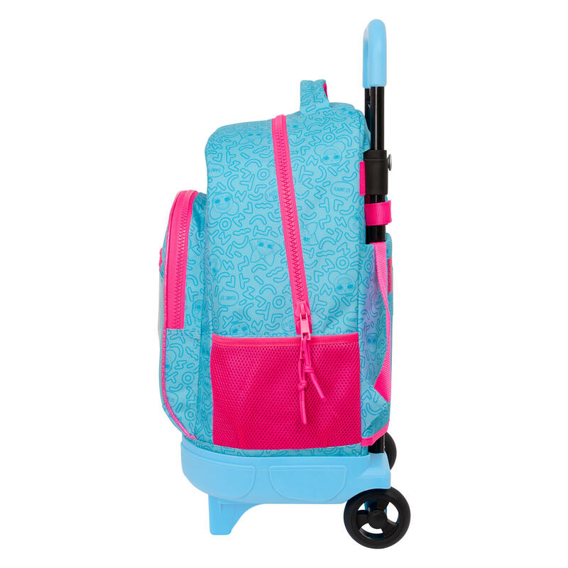 Mochila Escolar con Ruedas LOL Surprise! Divas Azul