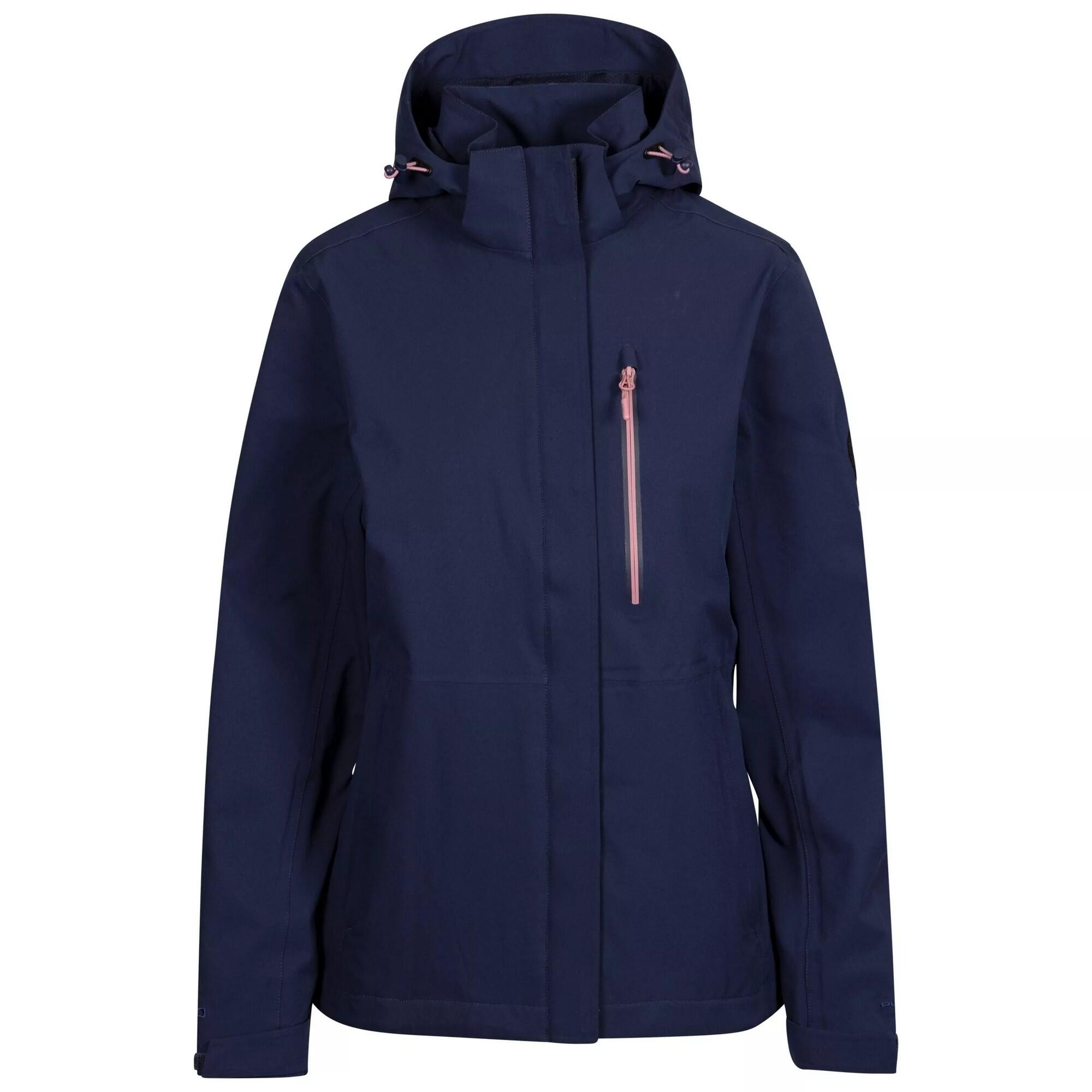 TRESPASS Womens/Ladies Katya DLX Waterproof Jacket (Navy)