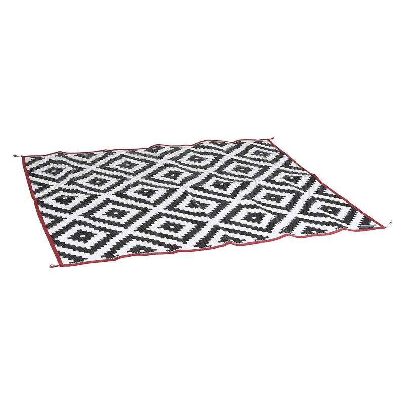 Bo-Camp - Urban Outdoor - Alfombra - Lewisham - Extra Large - Negro/Blanco