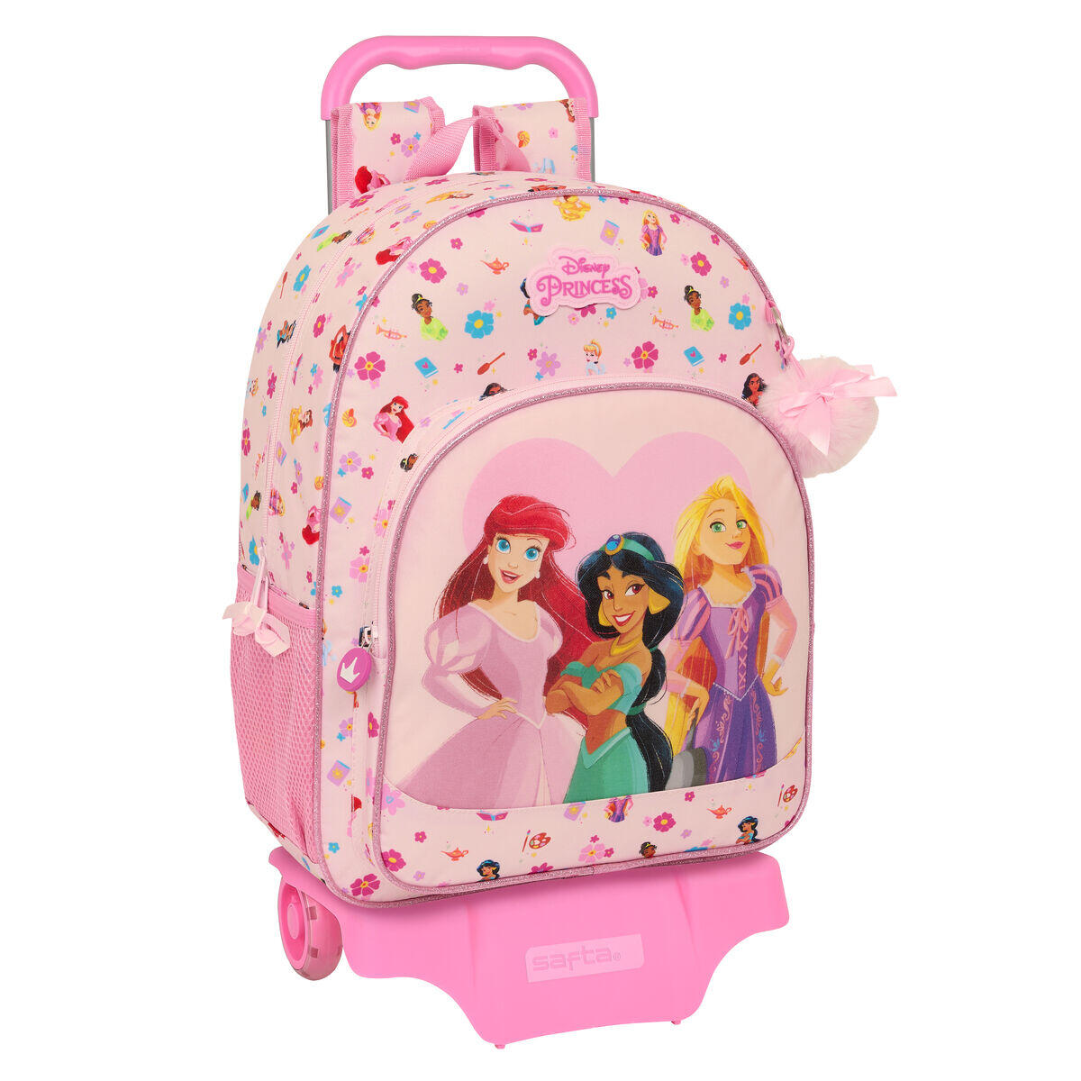 Cartable à roulettes Disney Princess Summer adventures Rose 1/3